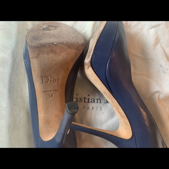 Authentic Christian Dior Peep Toe Heel - Picture 2 of 3
